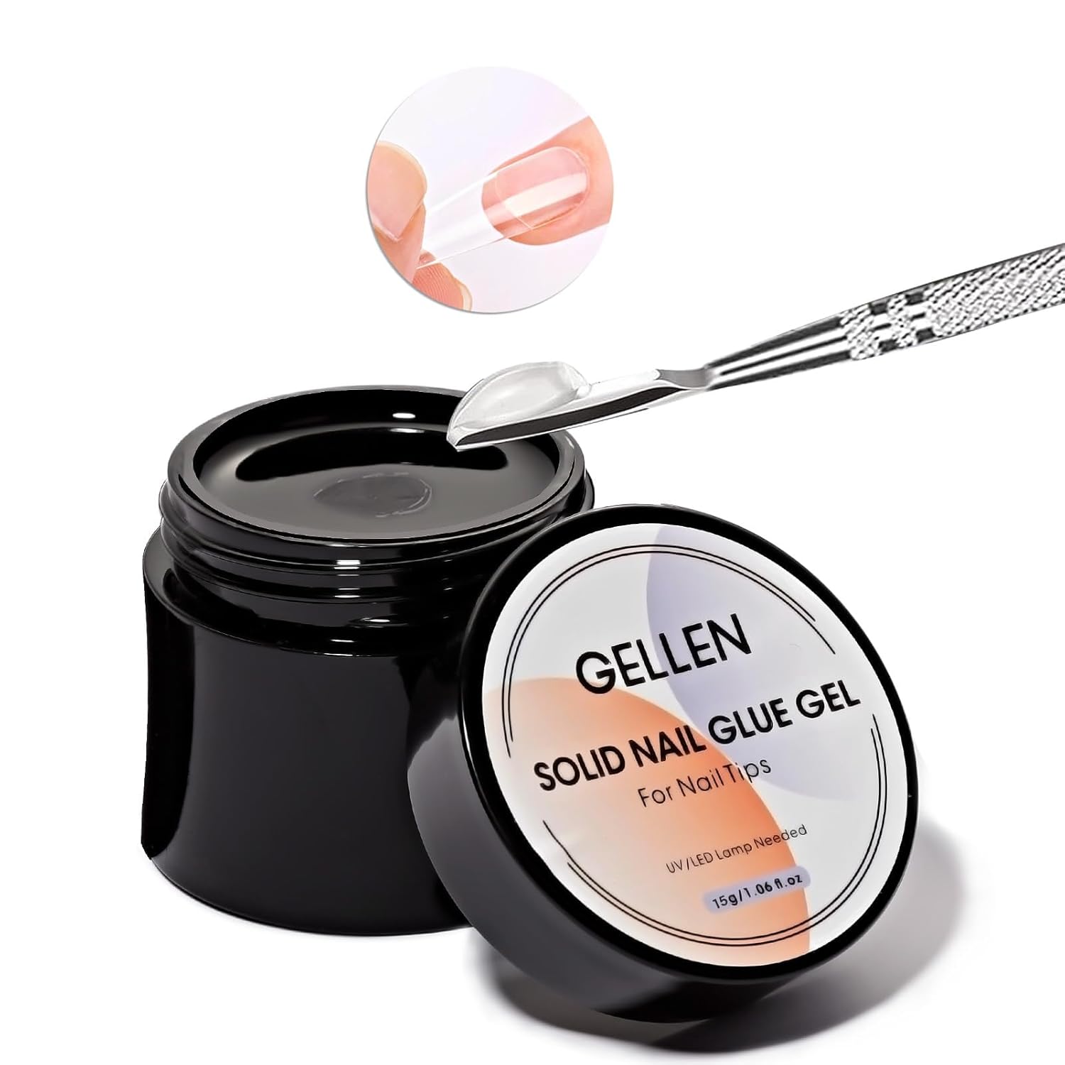 Nail Art Ombre - GELLEN Tırnak Katı Yapıştırıcı Şeffaf Güçlendirici