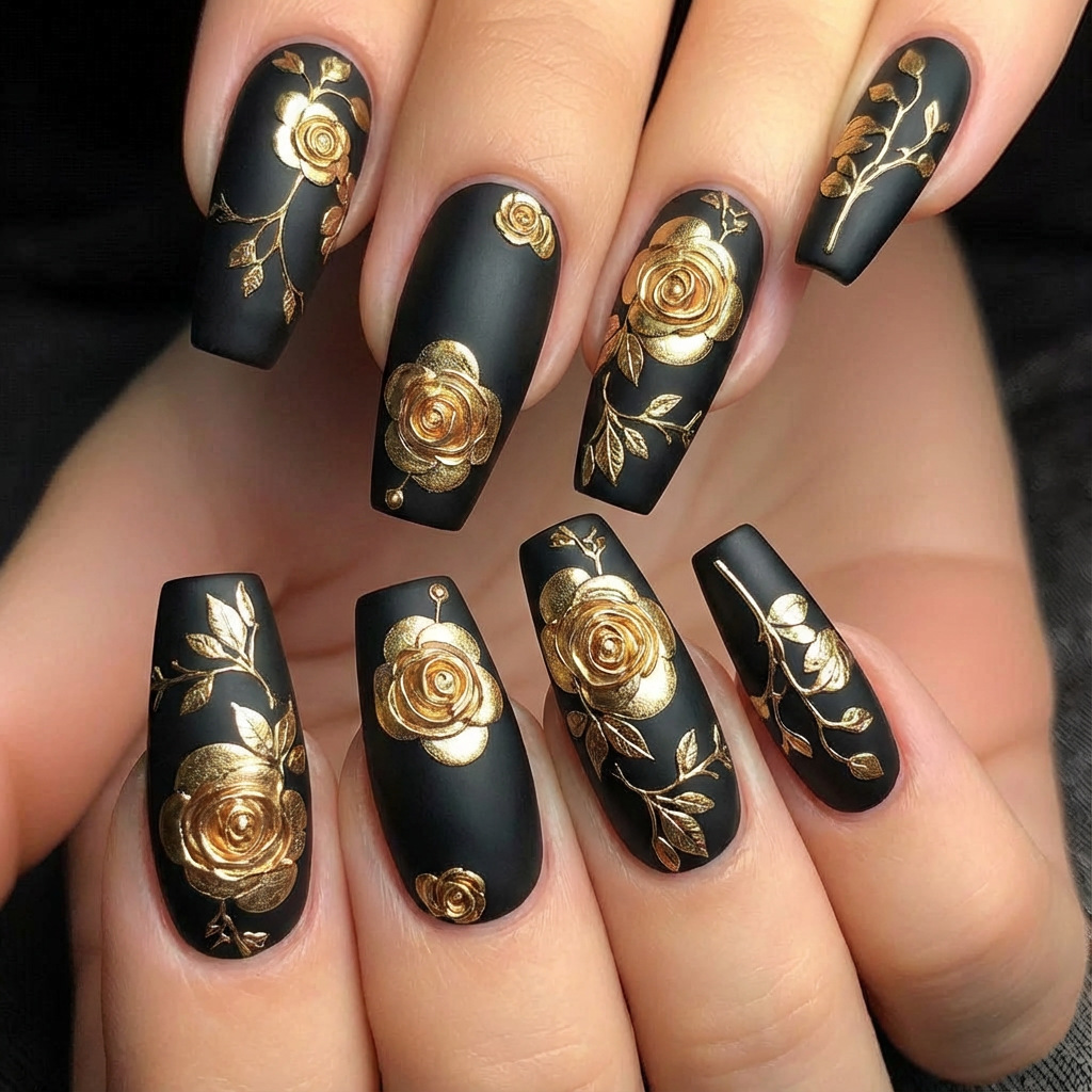 Nail Art Flower - Kadınlar ve kızlar için 3D takma