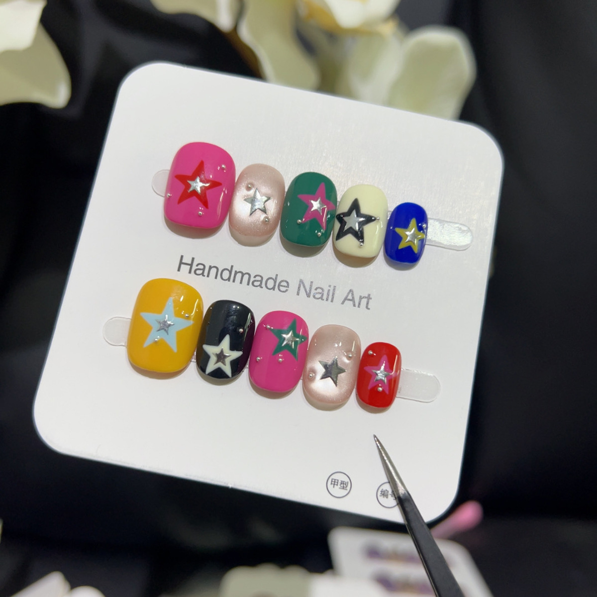 10 adet Glitter kedi gözü kısa - Nail Art Y2K incelemesi ve fiyatı