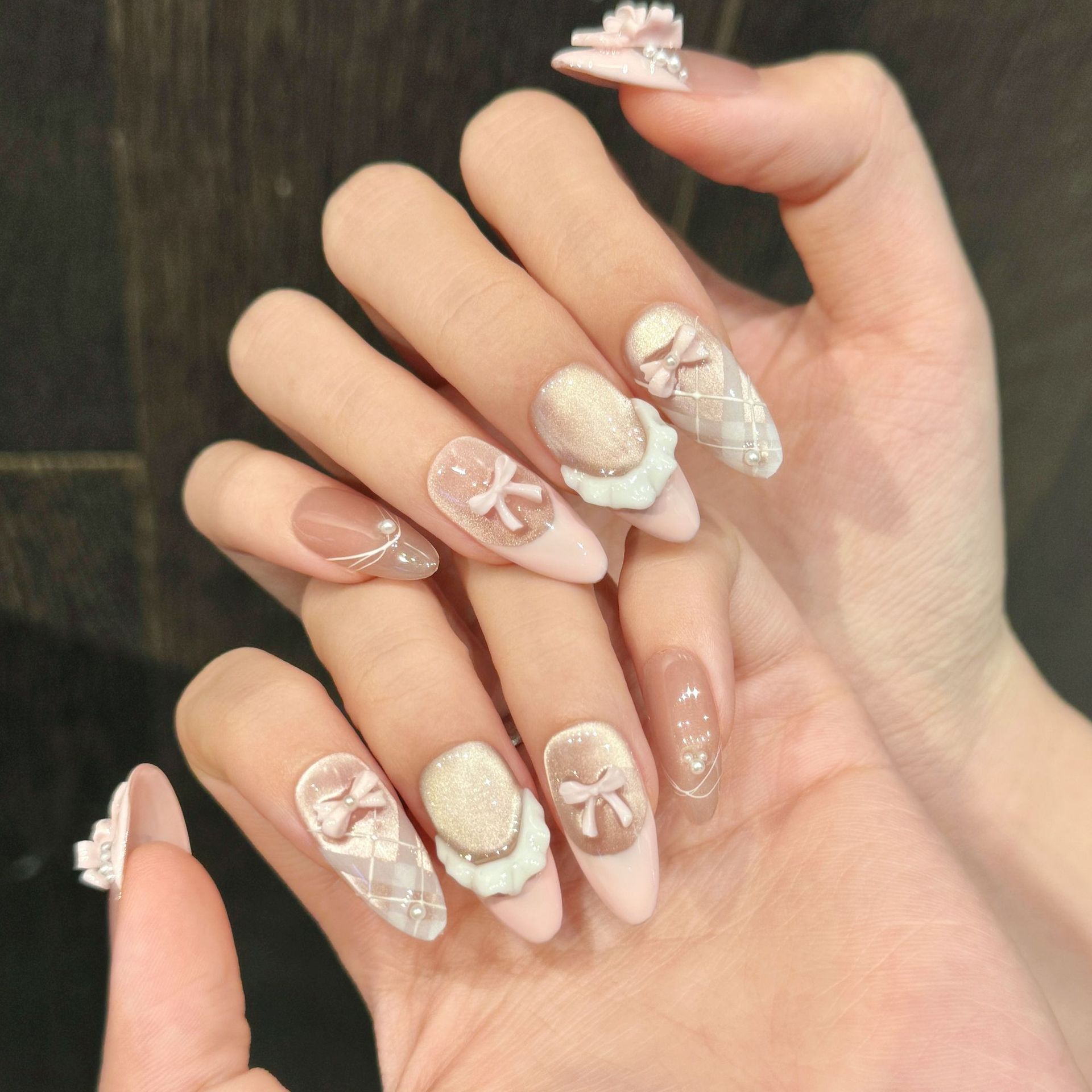 10 adet El Yapımı Çivi üzerind - Nail Art Y2K incelemesi ve fiyatı