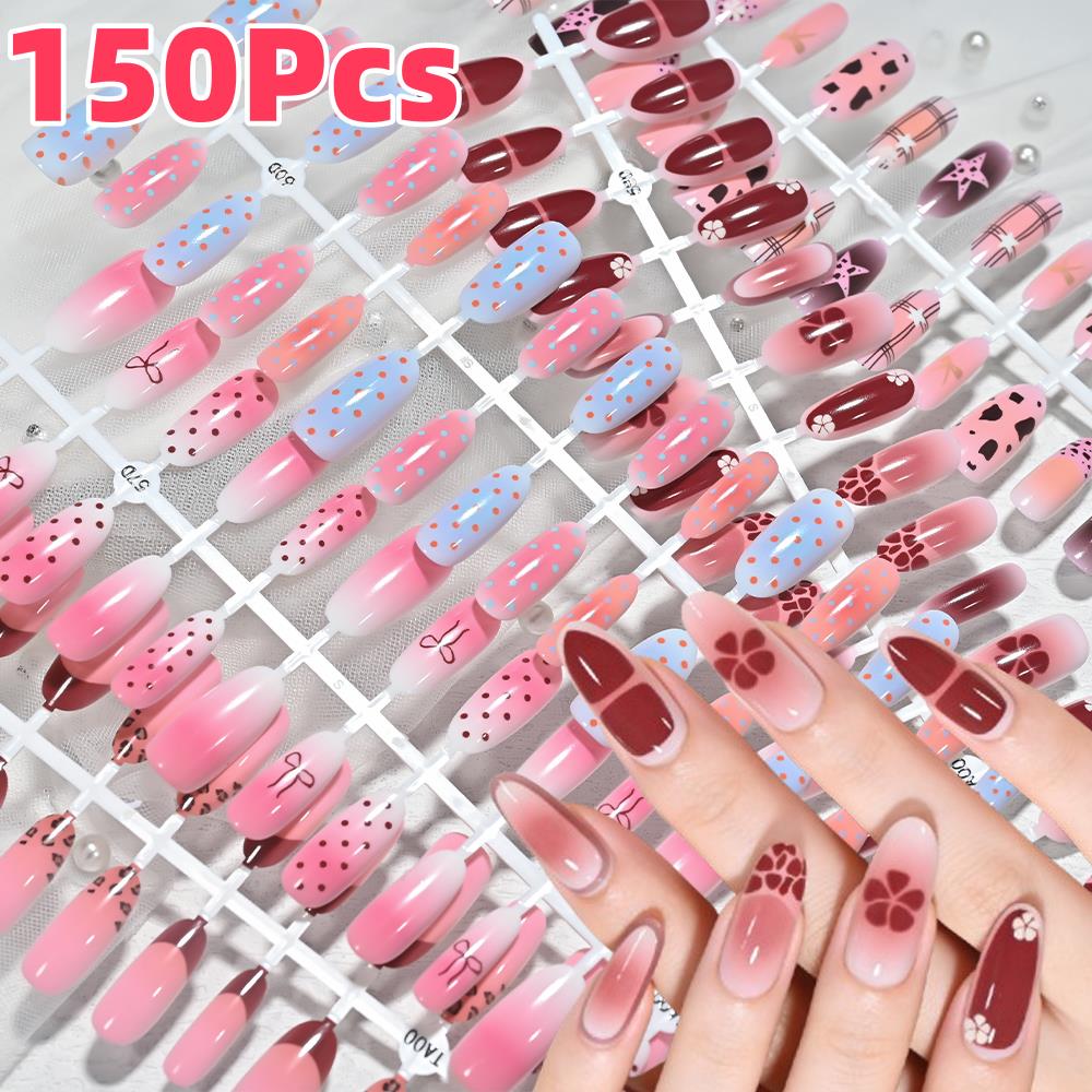 150 Adet Pembe Mavi Ombre Leop - Nail Art Flower incelemesi ve fiyatı