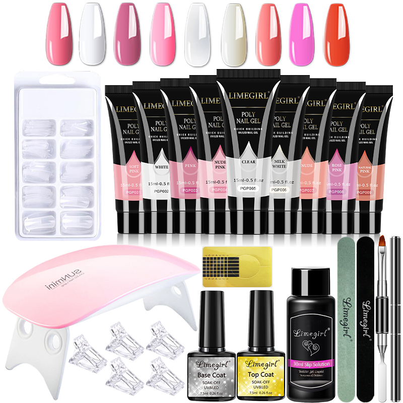 15ml tırnak jeli seti hızlı uz - Polygel Nail Kit incelemesi ve fiyatı