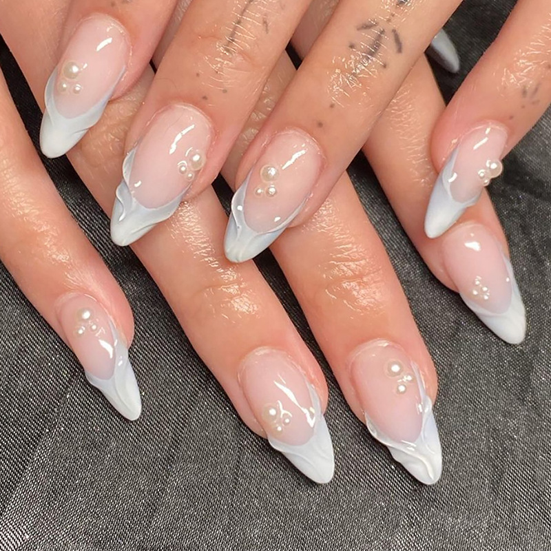 24 adet Basit Yeşil Fransız Sa - Nail Art Flower incelemesi ve fiyatı