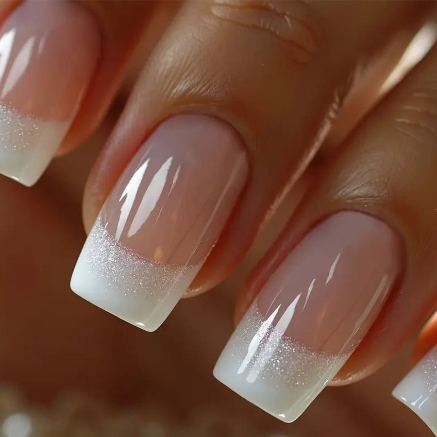 24 adet/set Orta Boy Kare takm - Nail Art French incelemesi ve fiyatı
