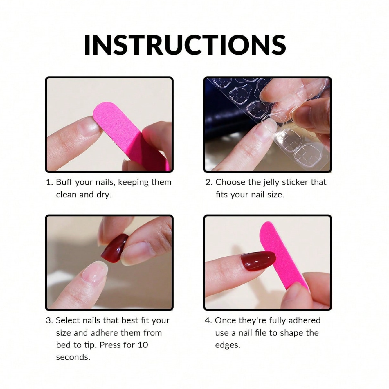 10 Parça El Yapımı Uzun Badem  - Nail Art Y2K incelemesi ve fiyatı