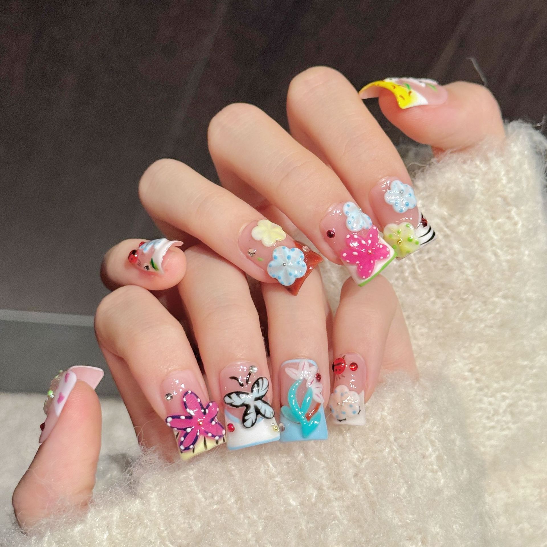 10 adet ördek el yapımı takma  - Nail Art Flower incelemesi ve fiyatı
