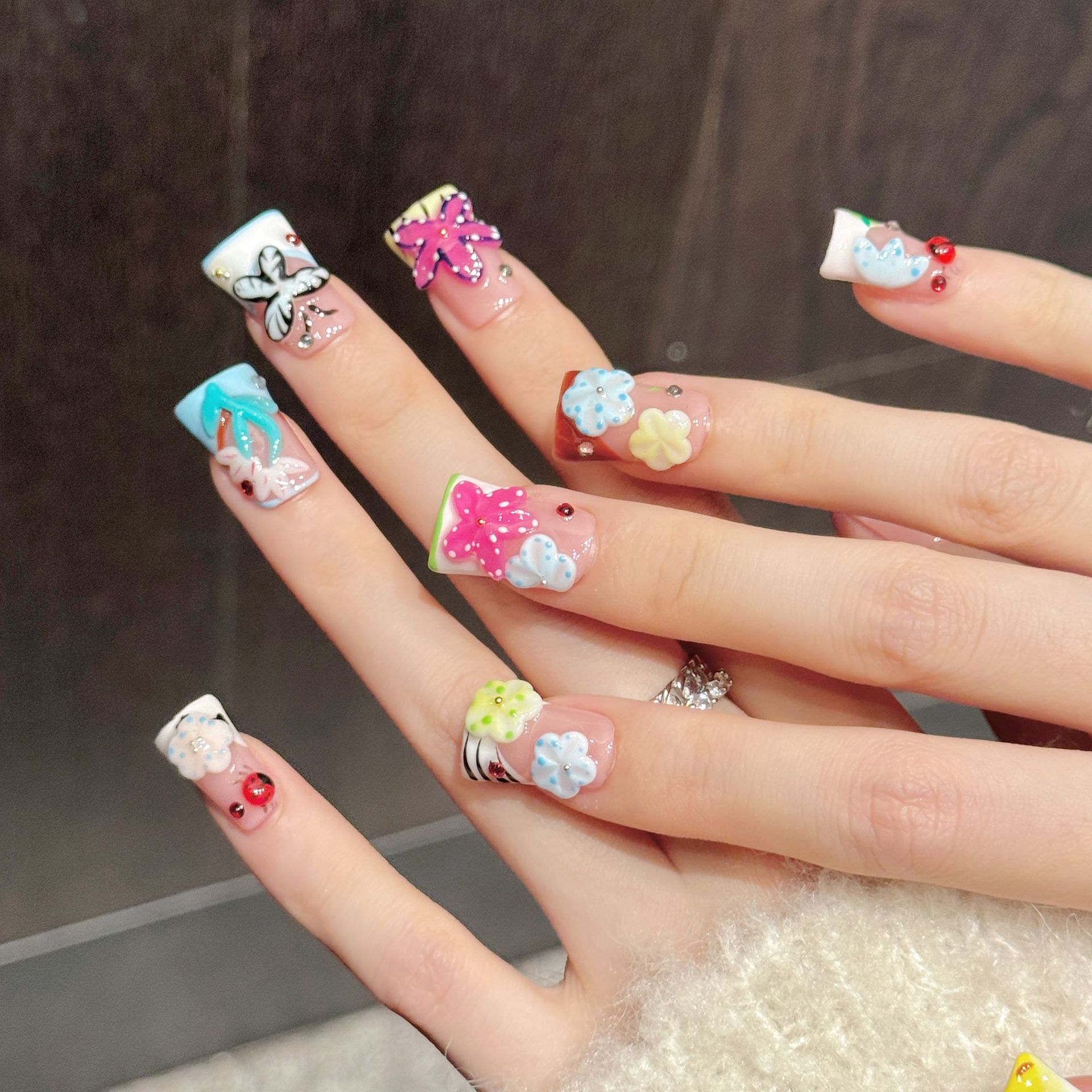 10 adet ördek el yapımı takma  - Nail Art Flower incelemesi ve fiyatı