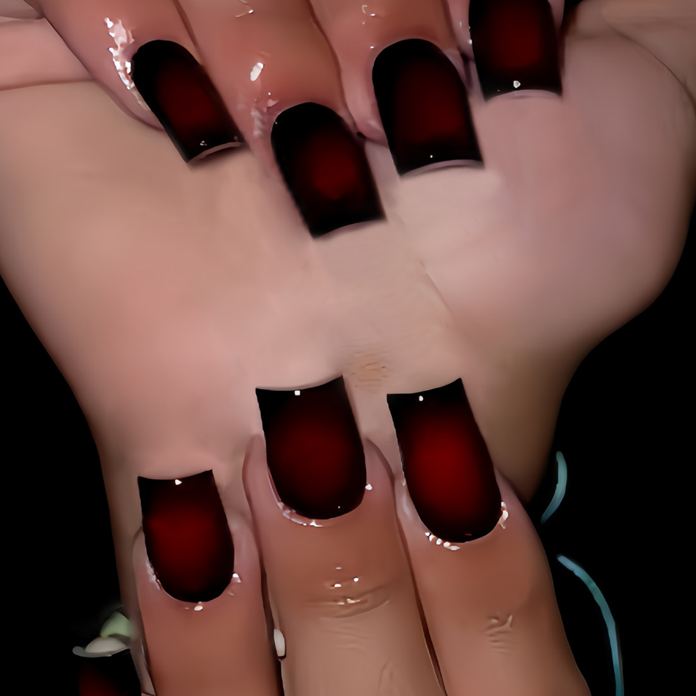 Kadınlar için kısa kare takma  - Nail Art Flower incelemesi ve fiyatı