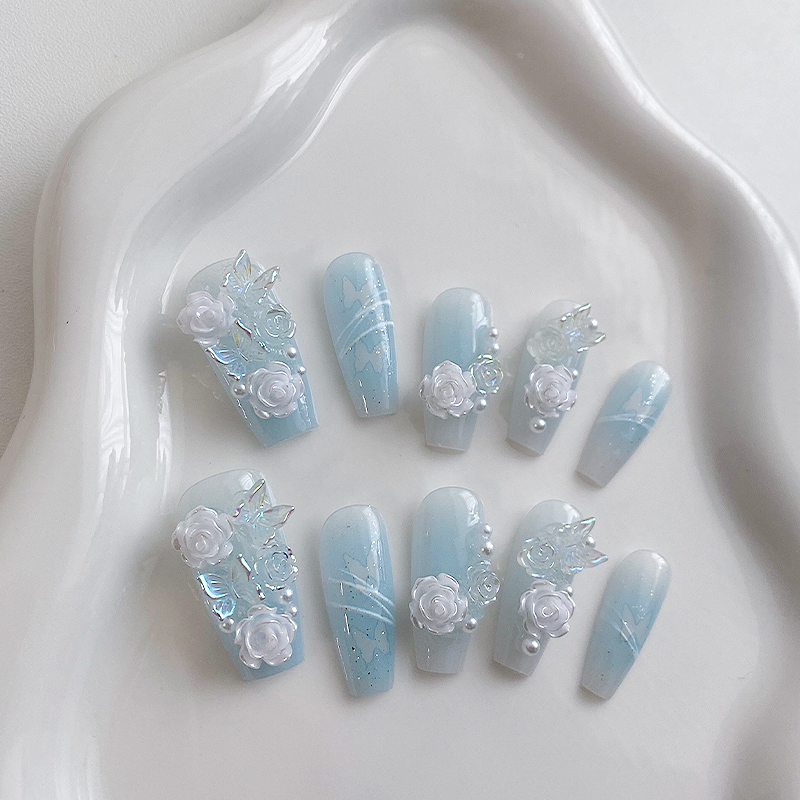 10 Parça El Yapımı Tabut Şekli - Nail Art Y2K incelemesi ve fiyatı