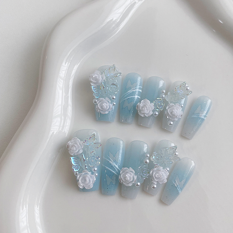 10 Parça El Yapımı Tabut Şekli - Nail Art Y2K incelemesi ve fiyatı