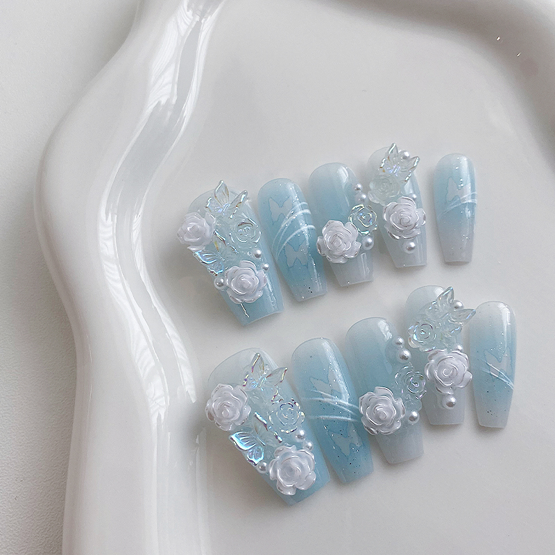 10 Parça El Yapımı Tabut Şekli - Nail Art Y2K incelemesi ve fiyatı