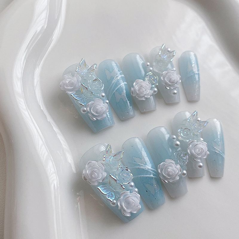 10 Parça El Yapımı Tabut Şekli - Nail Art Y2K incelemesi ve fiyatı