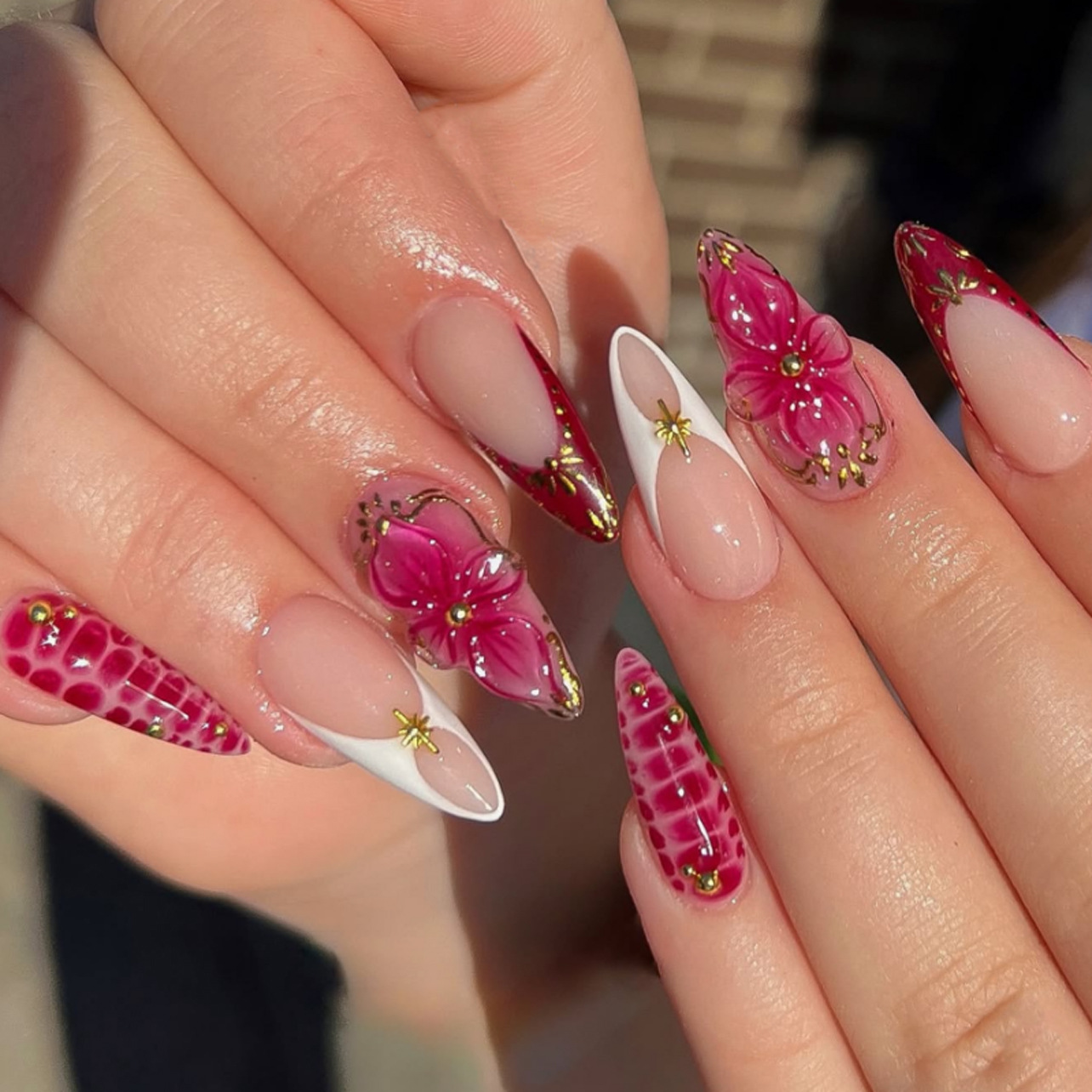 24 adet bitmiş badem şekilli t - Nail Art Flower incelemesi ve fiyatı