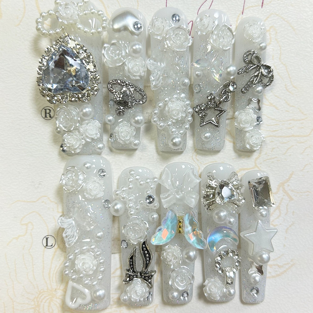 10 Adet Sevimli Jirai Kei Beya - Nail Art Y2K incelemesi ve fiyatı