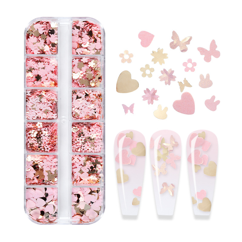 Mix renk floresan kelebek Glit - Nail Art Ombre incelemesi ve fiyatı