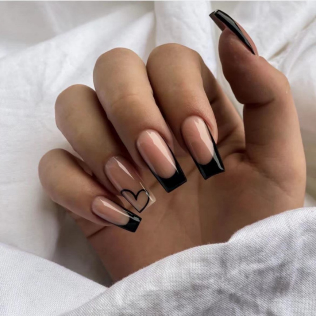 24 Adet Siyah Fransız Takma Tı - Nail Art French incelemesi ve fiyatı