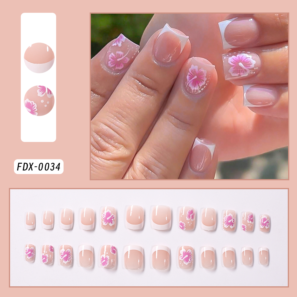24 adet fransız çiçek yanlış ç - Nail Art Flower incelemesi ve fiyatı