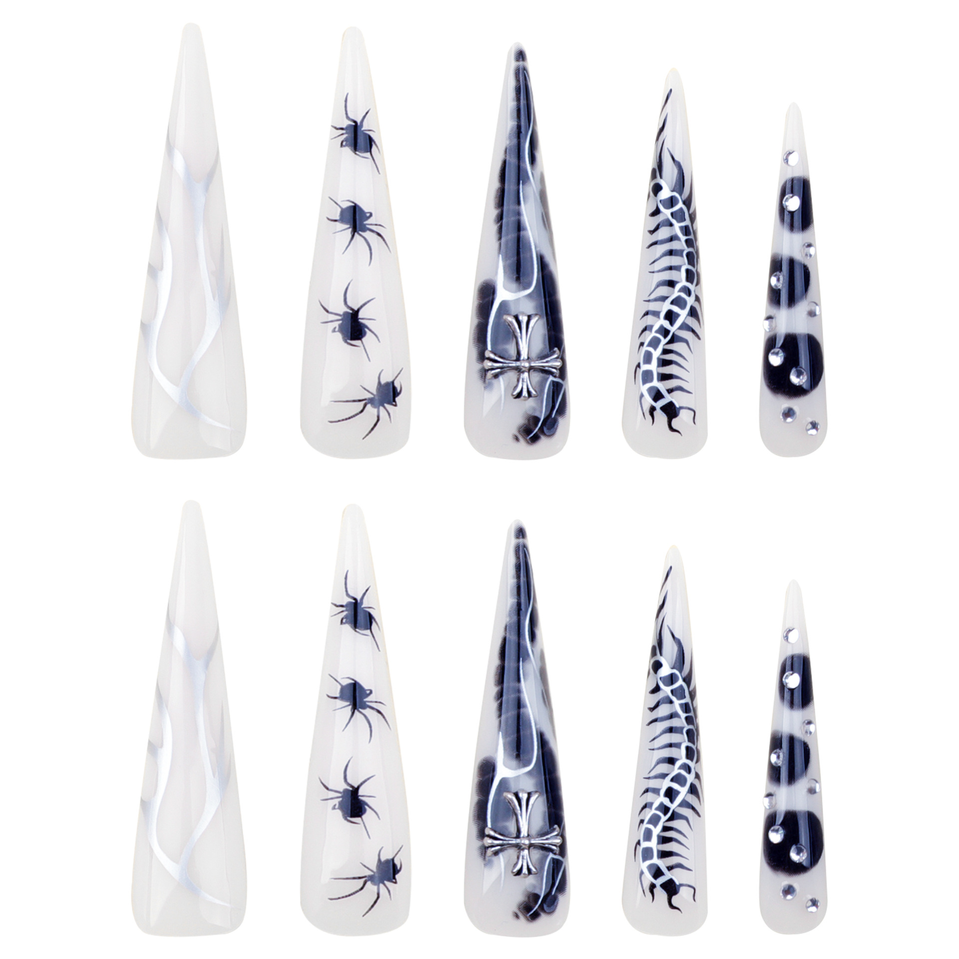 24 adet Baharatlı Kız Çivi üze - Nail Art Y2K incelemesi ve fiyatı