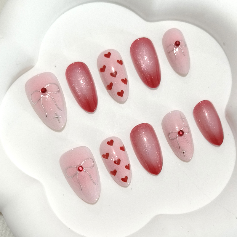 10 adet tatlı sevimli kalp şek - Nail Art French incelemesi ve fiyatı