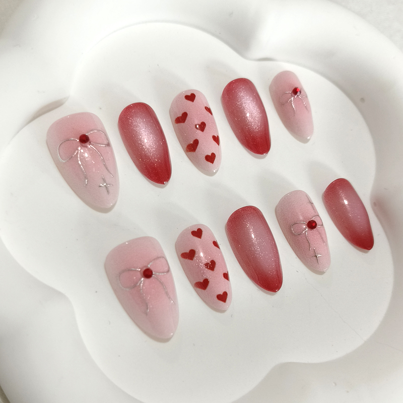 10 adet tatlı sevimli kalp şek - Nail Art French incelemesi ve fiyatı