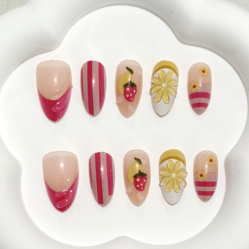 10 adet tatlı sevimli kalp şek - Nail Art French incelemesi ve fiyatı